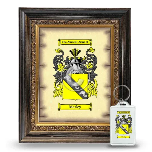 Marley Framed Coat of Arms and Keychain - Heirloom