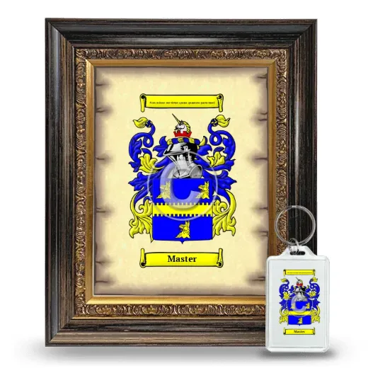 Master Framed Coat of Arms and Keychain - Heirloom