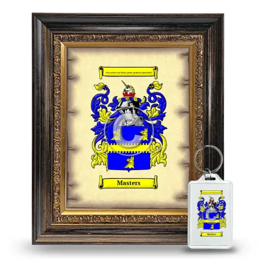 Masters Framed Coat of Arms and Keychain - Heirloom