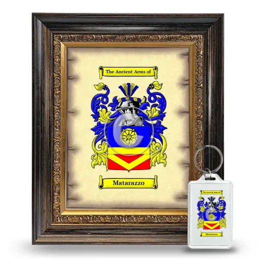 Matarazzo Framed Coat of Arms and Keychain - Heirloom