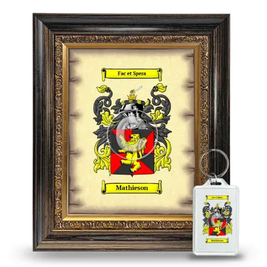 Mathieson Framed Coat of Arms and Keychain - Heirloom