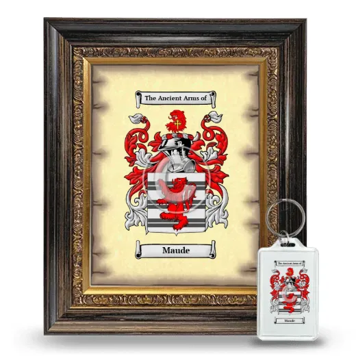 Maude Framed Coat of Arms and Keychain - Heirloom