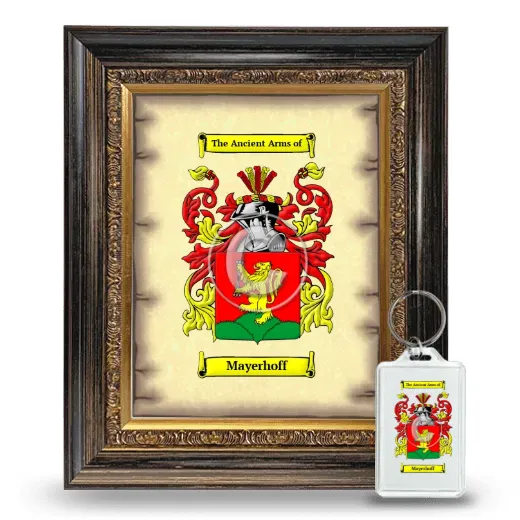 Mayerhoff Framed Coat of Arms and Keychain - Heirloom