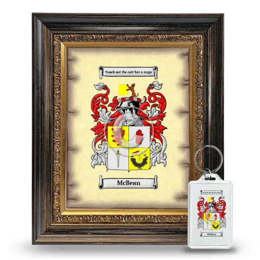 McBean Framed Coat of Arms and Keychain - Heirloom