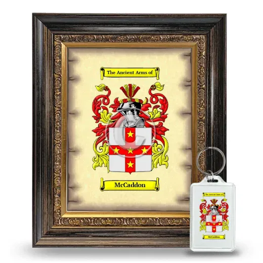 McCaddon Framed Coat of Arms and Keychain - Heirloom