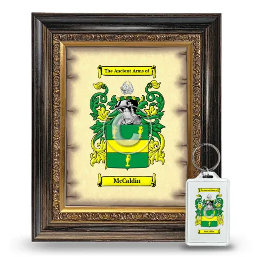McCaldin Framed Coat of Arms and Keychain - Heirloom