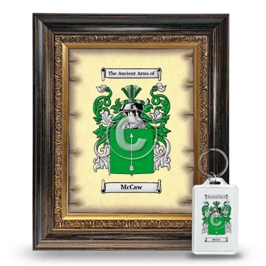 McCaw Framed Coat of Arms and Keychain - Heirloom