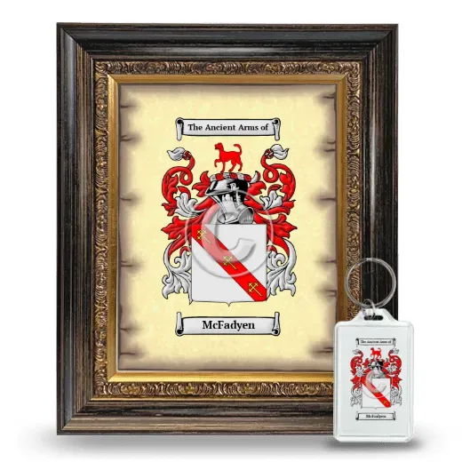 McFadyen Framed Coat of Arms and Keychain - Heirloom