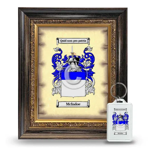 McIndoe Framed Coat of Arms and Keychain - Heirloom