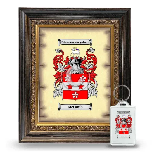 McLamb Framed Coat of Arms and Keychain - Heirloom