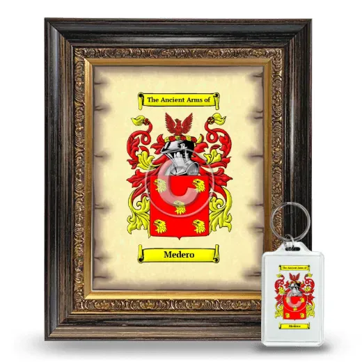 Medero Framed Coat of Arms and Keychain - Heirloom