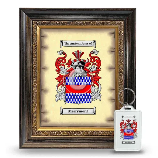 Merryment Framed Coat of Arms and Keychain - Heirloom
