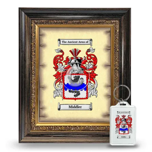 Middler Framed Coat of Arms and Keychain - Heirloom