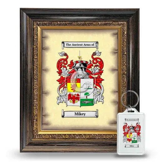 Mikey Framed Coat of Arms and Keychain - Heirloom