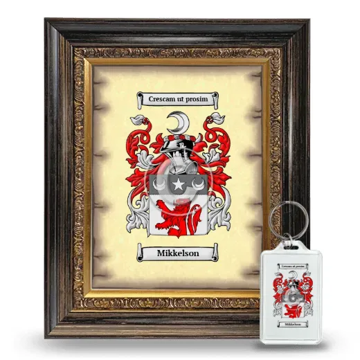Mikkelson Framed Coat of Arms and Keychain - Heirloom