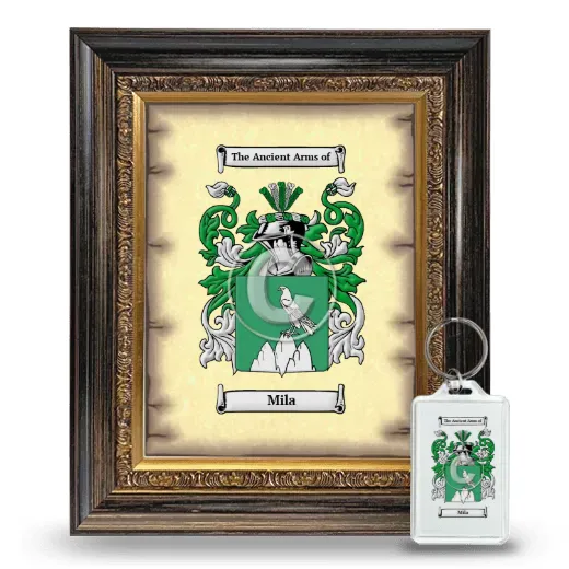 Mila Framed Coat of Arms and Keychain - Heirloom