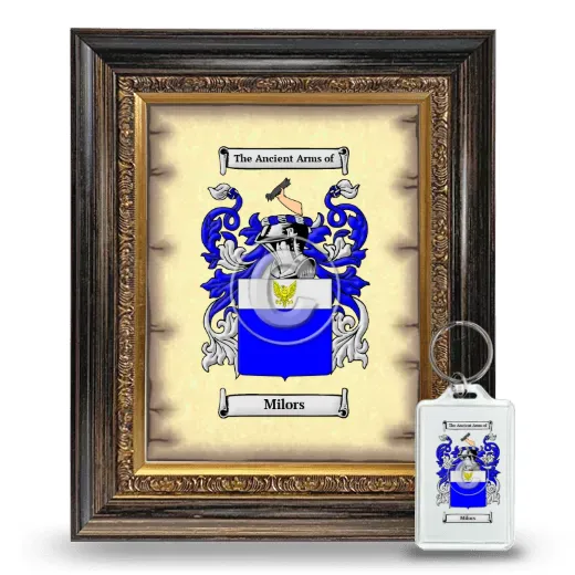 Milors Framed Coat of Arms and Keychain - Heirloom