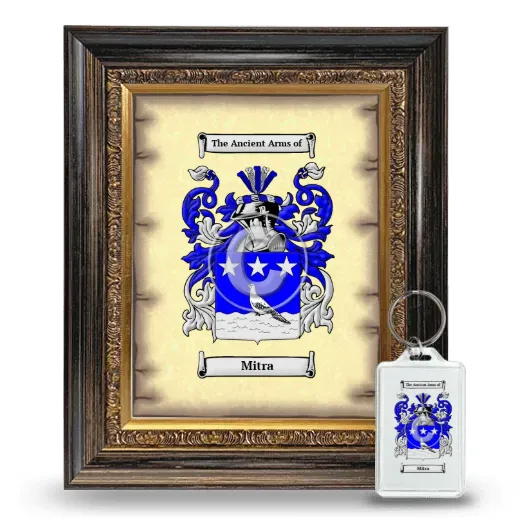 Mitra Framed Coat of Arms and Keychain - Heirloom