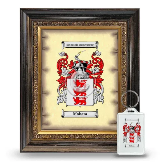 Moham Framed Coat of Arms and Keychain - Heirloom