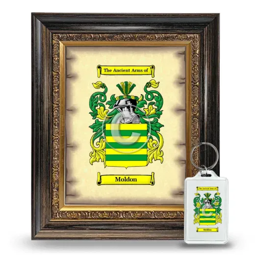 Moldon Framed Coat of Arms and Keychain - Heirloom