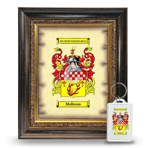Molisson Framed Coat of Arms and Keychain - Heirloom