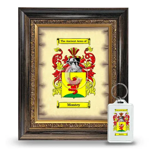 Montey Framed Coat of Arms and Keychain - Heirloom