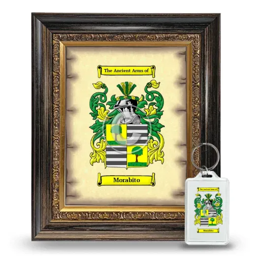 Morabito Framed Coat of Arms and Keychain - Heirloom