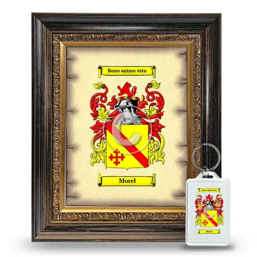 Morel Framed Coat of Arms and Keychain - Heirloom