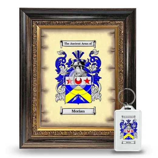 Morian Framed Coat of Arms and Keychain - Heirloom