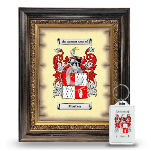 Morten Framed Coat of Arms and Keychain - Heirloom