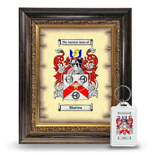 Morten Framed Coat of Arms and Keychain - Heirloom