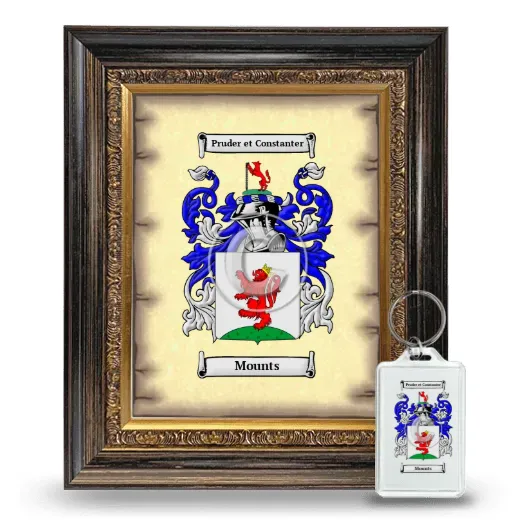Mounts Framed Coat of Arms and Keychain - Heirloom