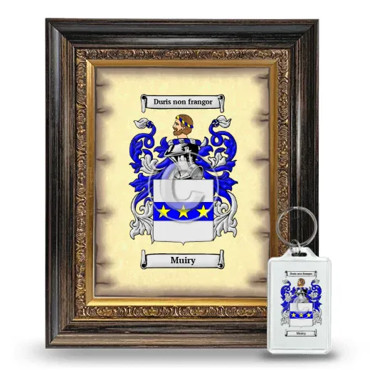 Muiry Framed Coat of Arms and Keychain - Heirloom
