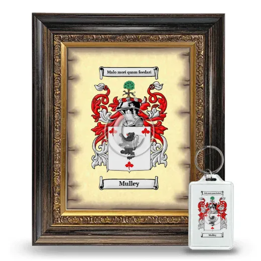 Mulley Framed Coat of Arms and Keychain - Heirloom
