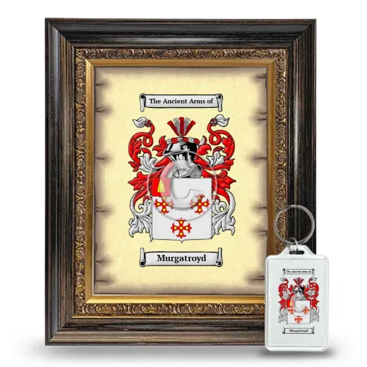 Murgatroyd Framed Coat of Arms and Keychain - Heirloom