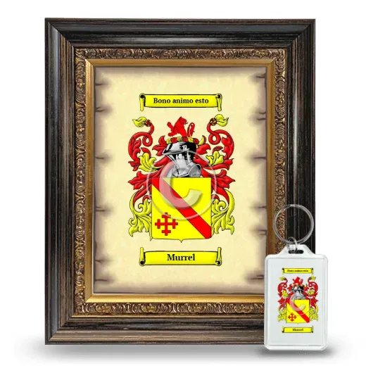 Murrel Framed Coat of Arms and Keychain - Heirloom