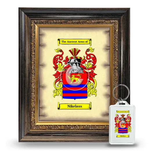 Nikelaus Framed Coat of Arms and Keychain - Heirloom