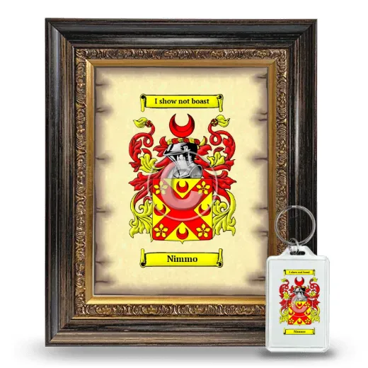 Nimmo Framed Coat of Arms and Keychain - Heirloom