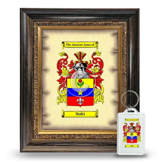 Nofri Framed Coat of Arms and Keychain - Heirloom