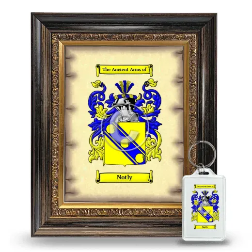 Notly Framed Coat of Arms and Keychain - Heirloom