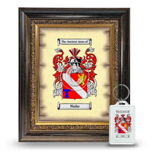 Nuño Framed Coat of Arms and Keychain - Heirloom