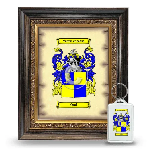 Oad Framed Coat of Arms and Keychain - Heirloom