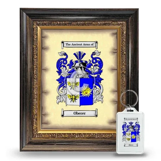 Oberer Framed Coat of Arms and Keychain - Heirloom