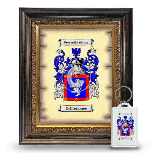 Ochterlonee Framed Coat of Arms and Keychain - Heirloom
