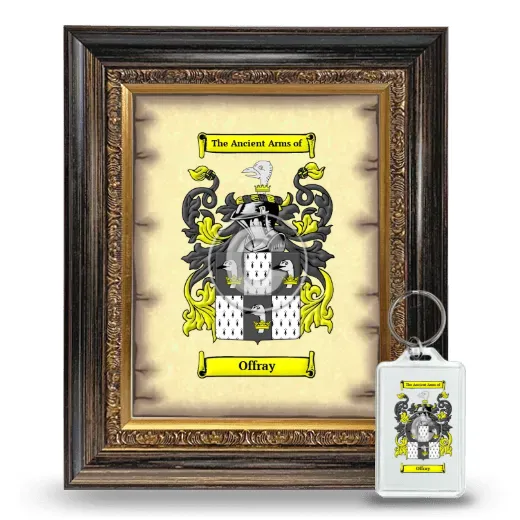 Offray Framed Coat of Arms and Keychain - Heirloom