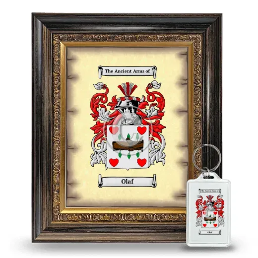 Olaf Framed Coat of Arms and Keychain - Heirloom