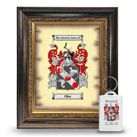 Oley Framed Coat of Arms and Keychain - Heirloom