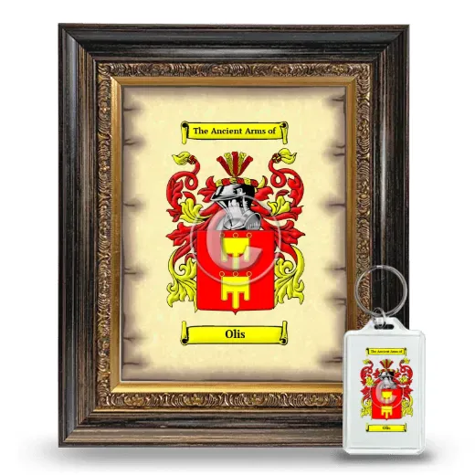 Olis Framed Coat of Arms and Keychain - Heirloom