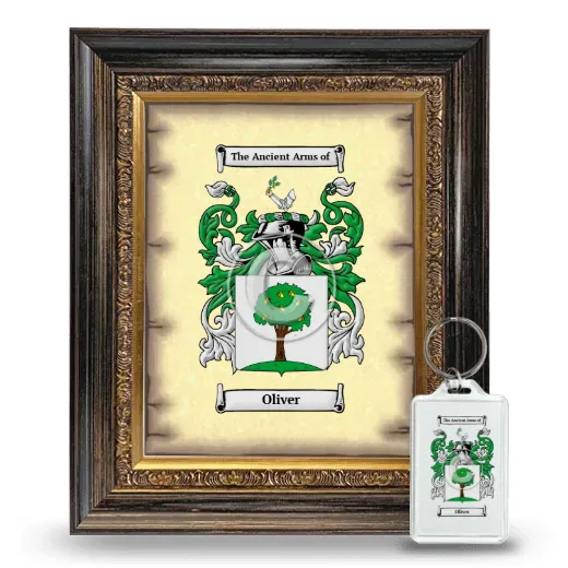 Oliver Framed Coat of Arms and Keychain - Heirloom