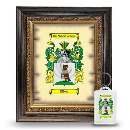 Oliver Framed Coat of Arms and Keychain - Heirloom